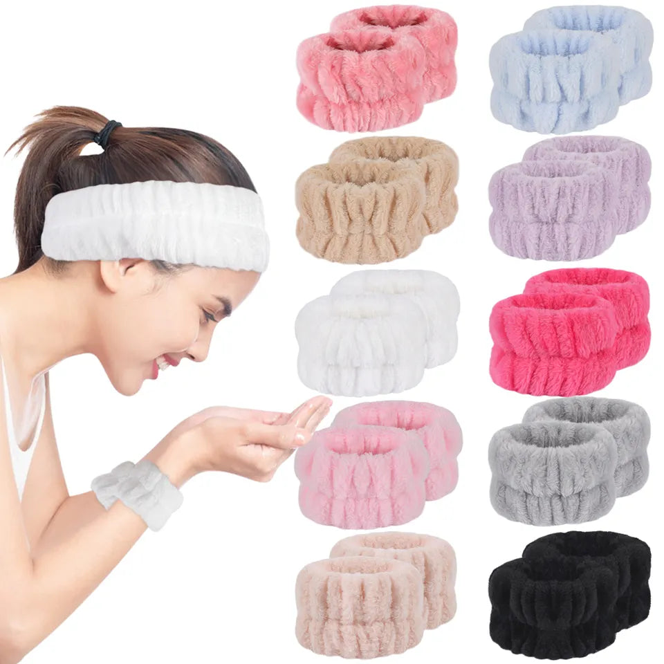 Set Bentita + bratari cosmetice din microfibra