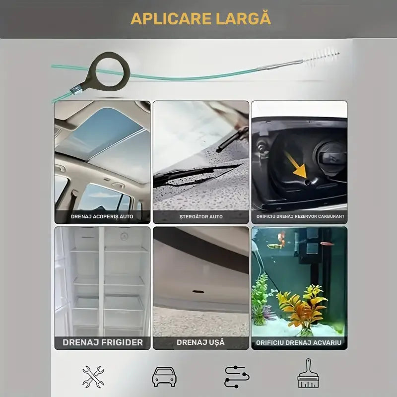Perie de Curătarea Scurgerilor