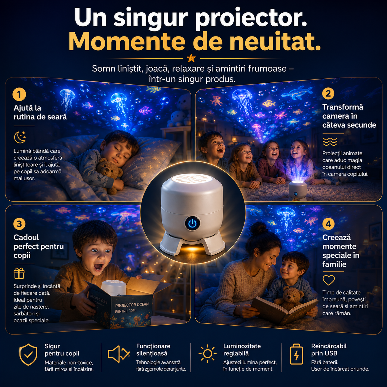 Proiector Ocean LED RainbowSea™