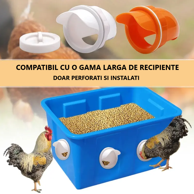 🐓 Hrănitor automat pentru pui, rață și gâscă