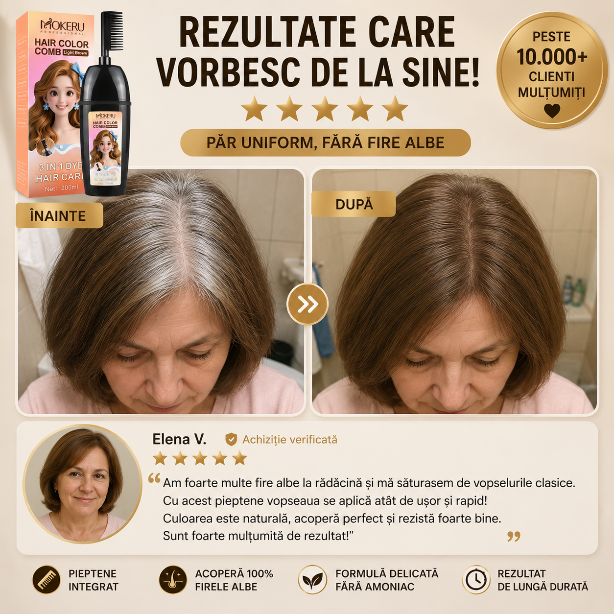 Pieptene Vopsit 3 IN 1 HerbaColor™