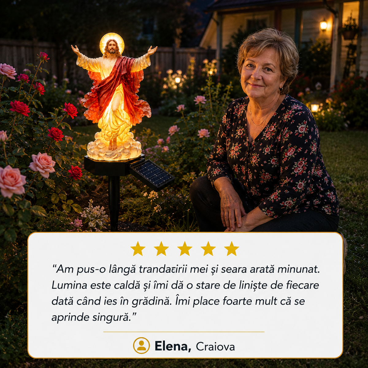 Statuie Solară Iisus SfântaLumină™