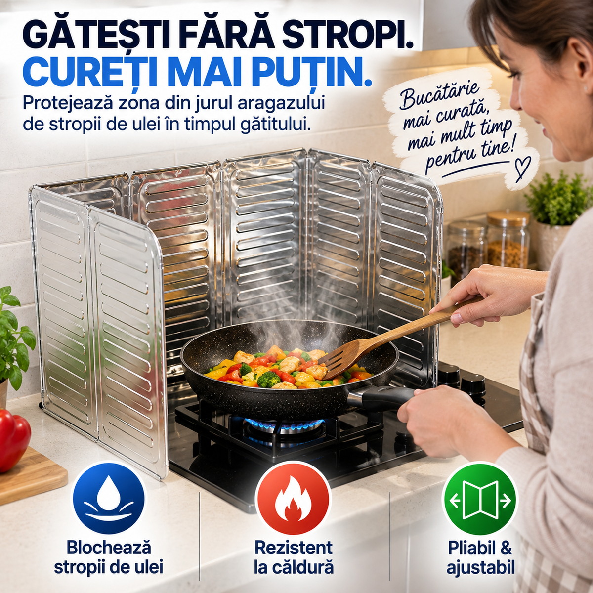 Panou Anti-Stropi Bucătărie SplashStop™