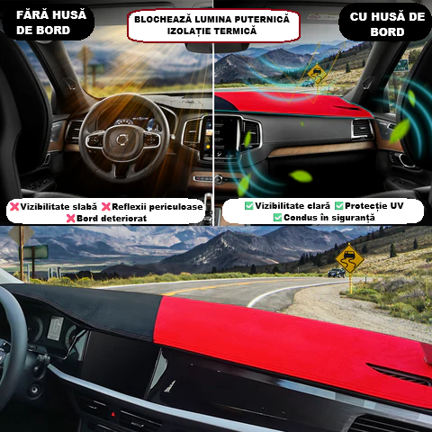 AutoShield™ Negru - Protejează bordul - Condu în siguranță