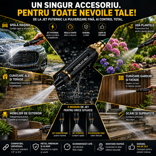 Pistol cu Jet de Înaltă Presiune — HydroBlast Pro™