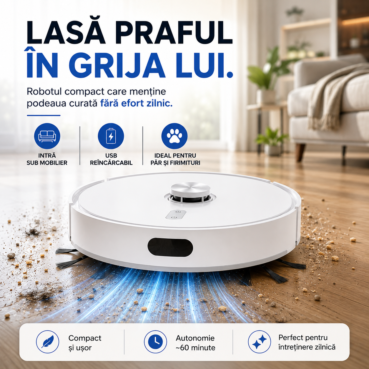 Praful dispare Tu te odihnești cu RoboClean™