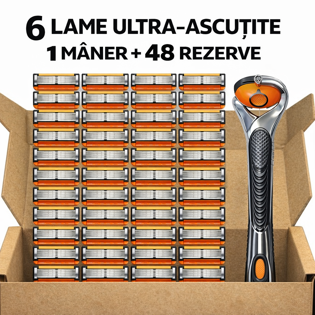 Aparat de Ras cu 48 Rezerve – UltraBlade™ Ani de bărbierit perfect