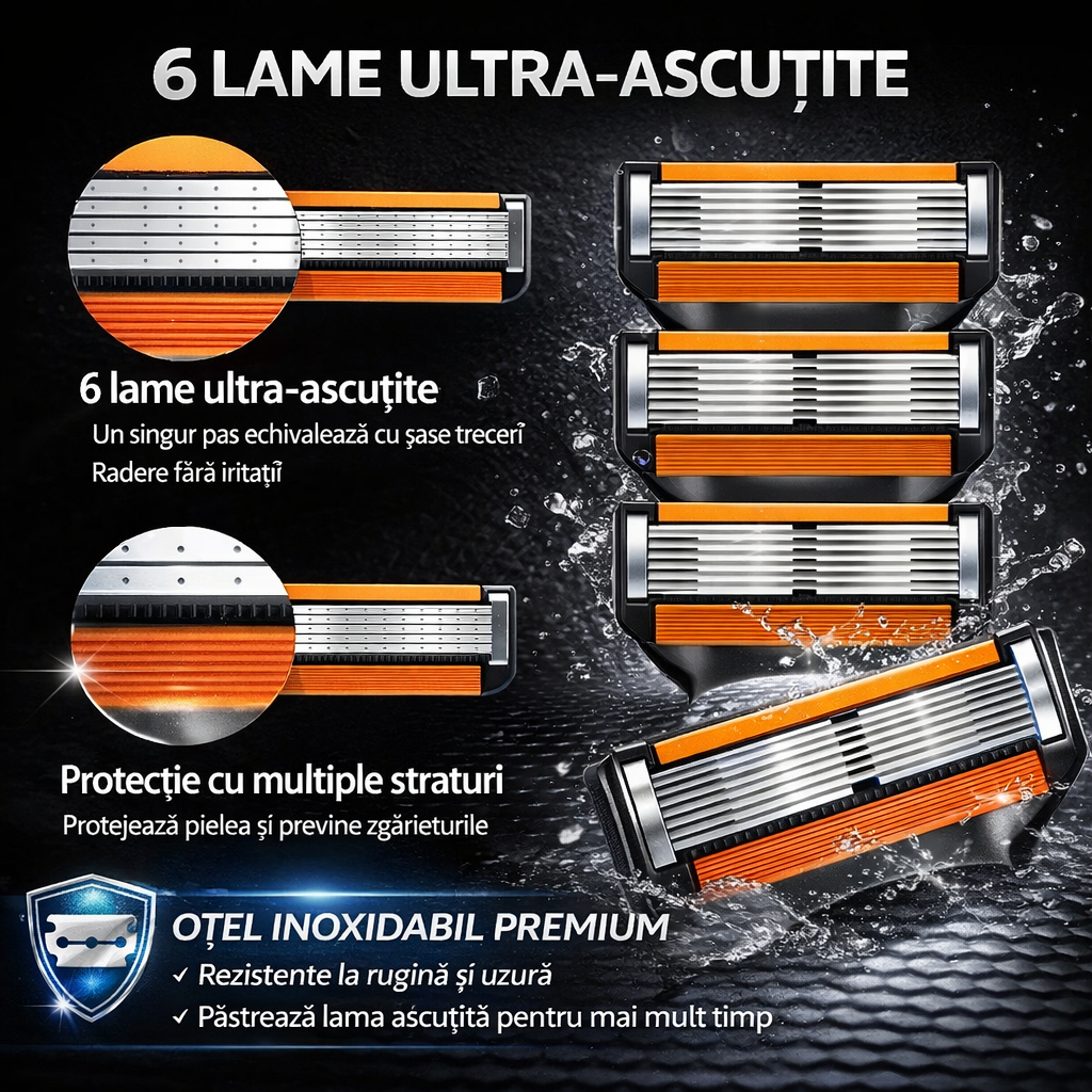 Aparat de Ras cu 48 Rezerve – UltraBlade™ Ani de bărbierit perfect