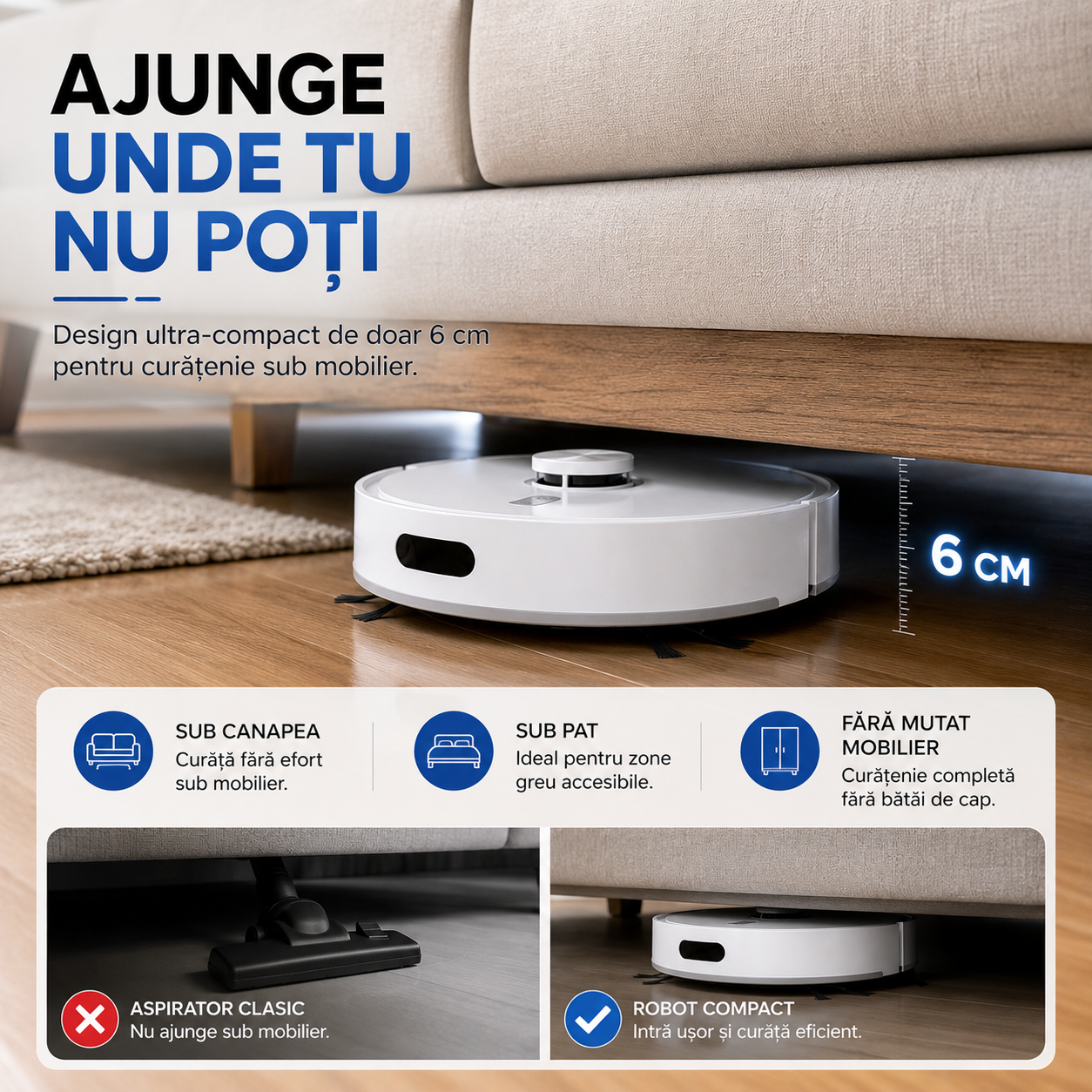 Praful dispare Tu te odihnești cu RoboClean™