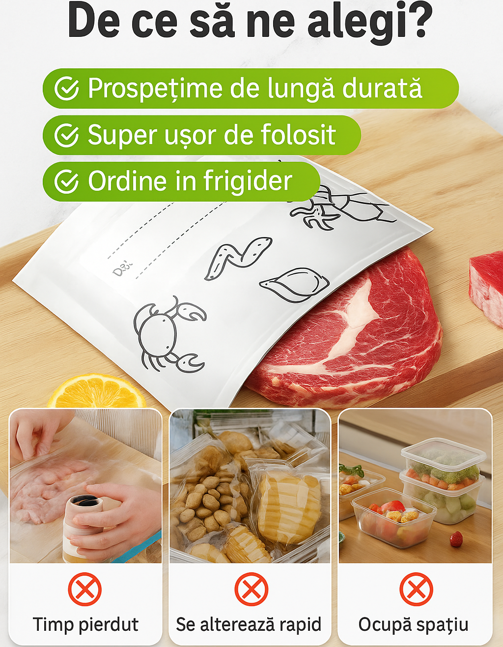 FreshZip™ – Pungi Reutilizabile Etanșe