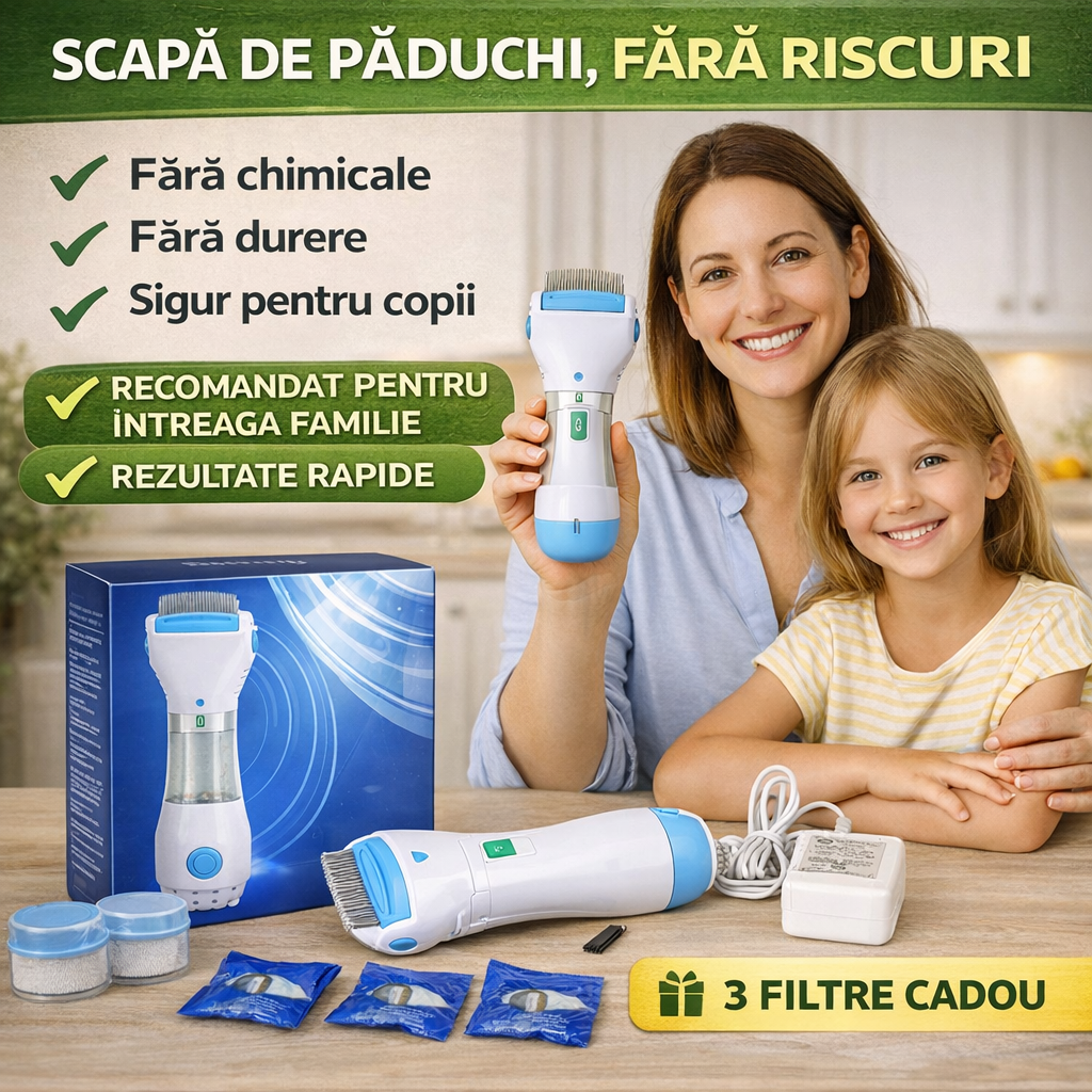 CleanHair™ - Stop Păduchilor, Fără Chimicale