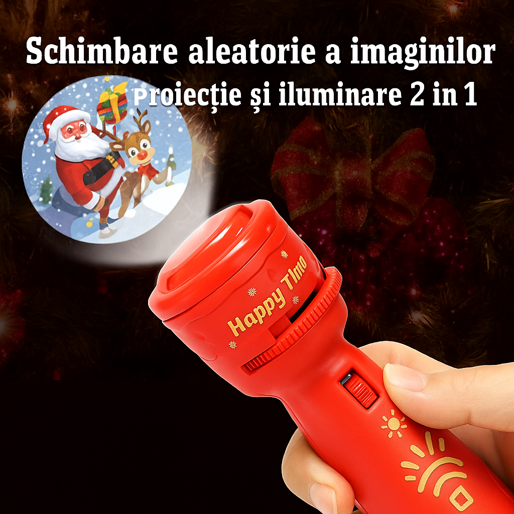 🎄 Lanterna Moșului cu imagini de Crăciun