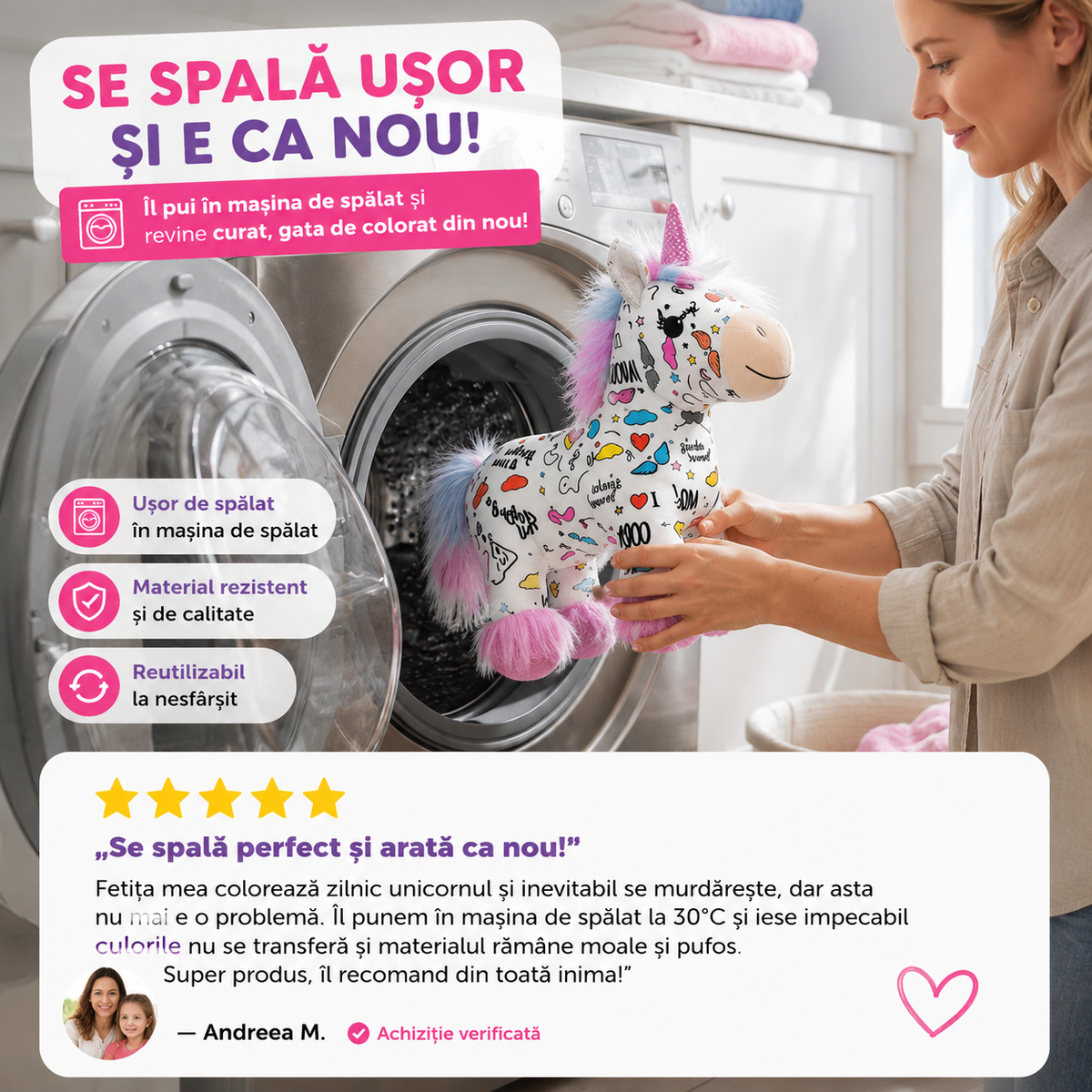 🦄 Unicorn de Colorat MagicDraw™