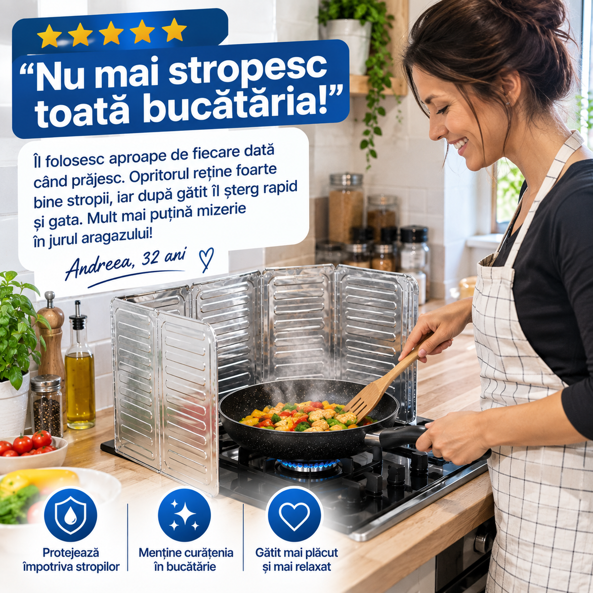 Panou Anti-Stropi Bucătărie SplashStop™